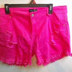Sterling Kreek Pink Denim Shorts